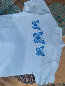 Round Neck Butterfly Top🦋
