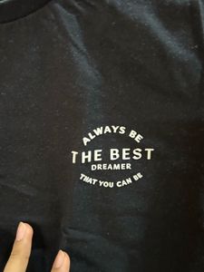 Zudio Black Graphic T-shirt