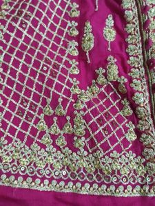 Pink &amp; Navy Anarkali Dress