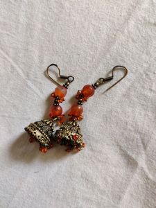 Orange Ethnic Earings