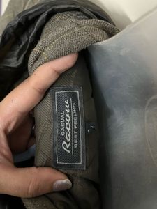 branded winter Olive Plaid Hooded Coat