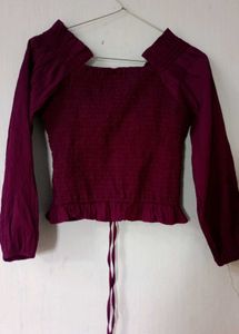 Purple Crop Top