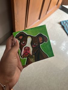 Dog Acrylic Painting