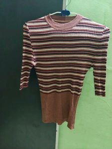 Striped Knit Top