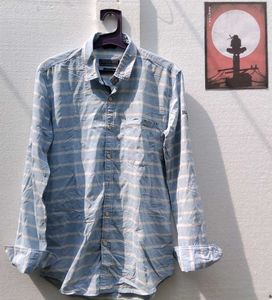 Striped Button-Down Shirt