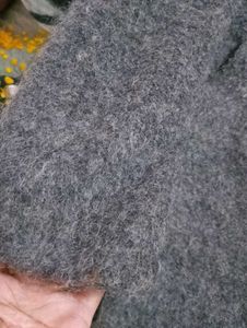 Gray Wool Blend Coat