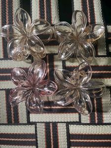 4 Pcs Flower Hair Claw Clips