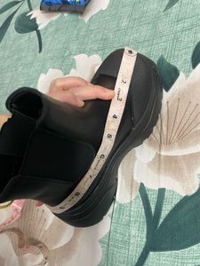 Black Leather Chelsea Boots