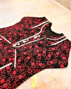 Floral Print Kurta Set