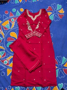 Elegant Red Kurta Set