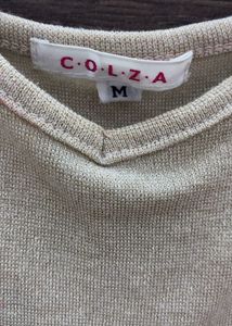 Cute Beige Sparkly Tank Top