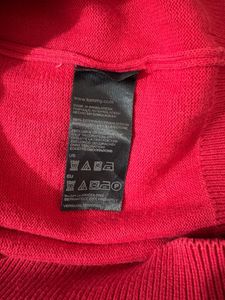 Tommy Hilfiger Dark pink V-Neck Sweater