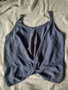 Grey Crop Top For Women
