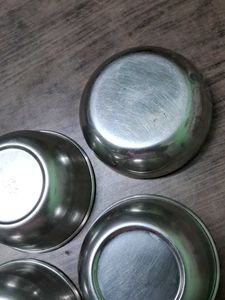 Set of 6 Stainless Steel Bowls