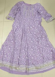 🪻Asthetic Elegant Lavender Floral Kurta