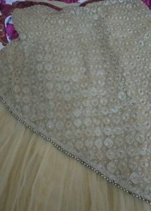 Gold Net Prom Dress