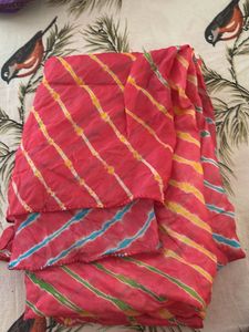 Pink Bandhej Dupatta