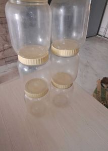 Set of 6 Storage Pet Jars