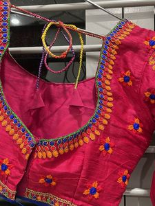 Pink Embroidered Blouse