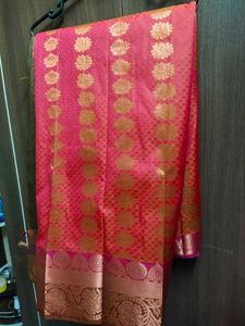 🧡💖Dual Shade Semi Silk Saree