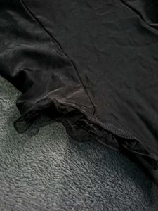 Black Frill Bodysuit