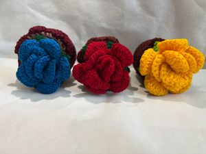 Crochet Flowers With Pot Only On 599/-