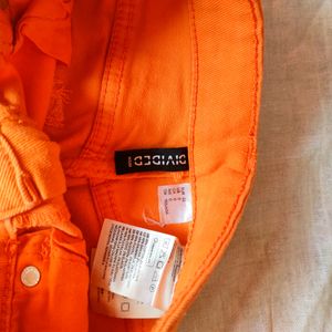 H&amp;M Orange Wide Leg Jeans Women&#39;s