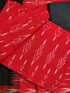 Maroon &amp; Black Dress Material