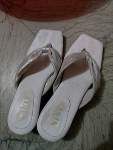 Cute Silver Flipflops