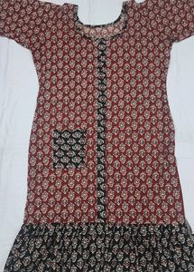 Very BEAUTIFUL Ajram Print Frock Style Kurti