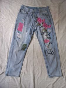 Floral Embroidered Jeans