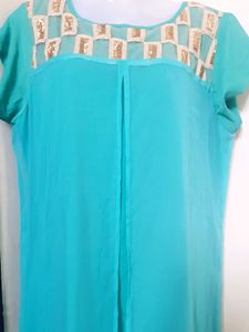 Cyan Women Gown
