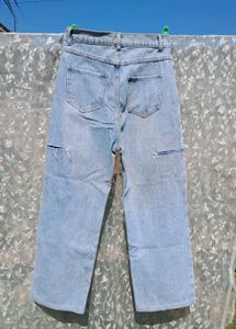 Ripped Light Wash Jeans