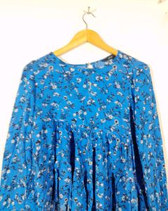 Vero Moda Blue Floral Print Top(Women&#39;s)