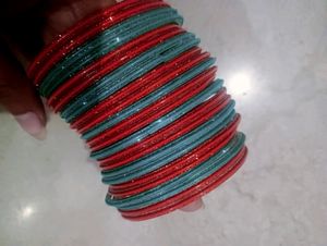Orange Green Bangles