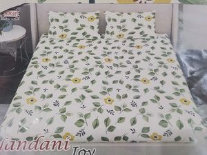 Flower Printed Double Bedsheet