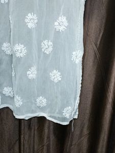 White Chicken Kurti Without Inner