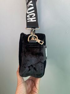 Moschino Velvet Crossbody Bag
