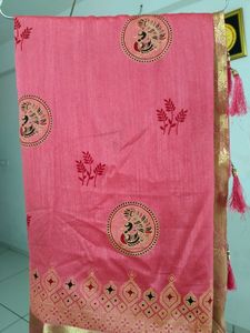 Tameta Peacock Design Saree