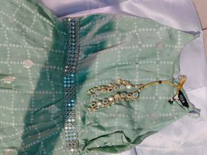 Mint Green Checked Fabric
