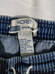 Branded Denim Trouser