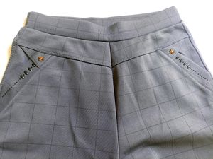 Grey Chex Design Jeggings