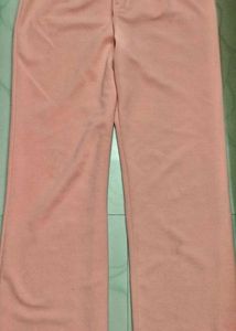 Pink Wide Leg Korean Pants