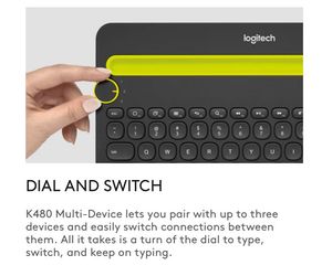 Logitech K480 Bluetooth Wireless Keyboard