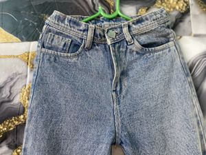 Blue Stripped Jeans For Women