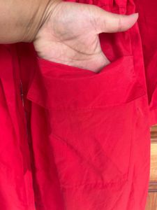 Red Casual Coat