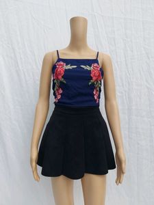 Floral Embroidered Tank Top