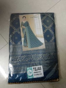 Foil Print Saree