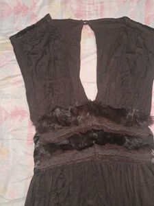 Y2K VINTAGE BROWN DRESS