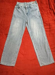 Double Waistband Denim Jeans